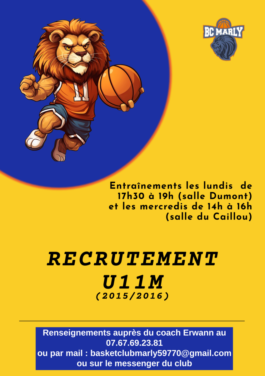 Recrutement U11M