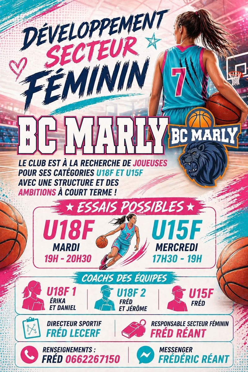 Recrutement U15F/U18F