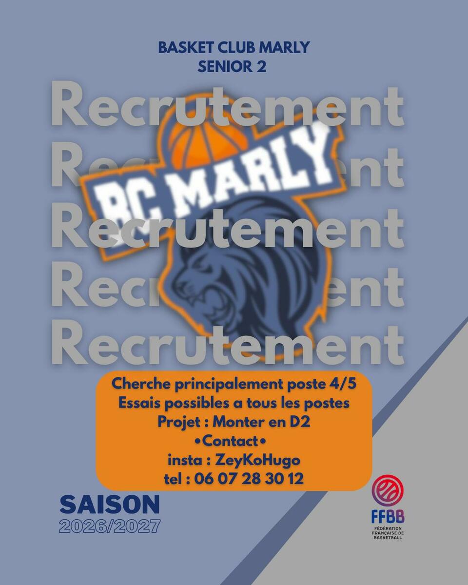 Recrutement Séniors 2