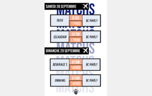 Info matchs extérieur