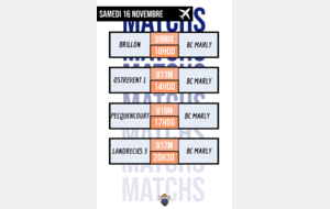 Info matchs extérieur