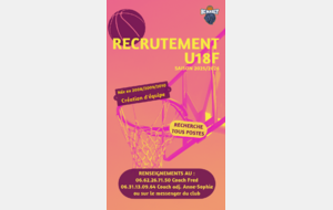 Recrutement U18F Saison 2025/2026