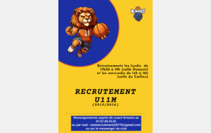 Recrutement U11M